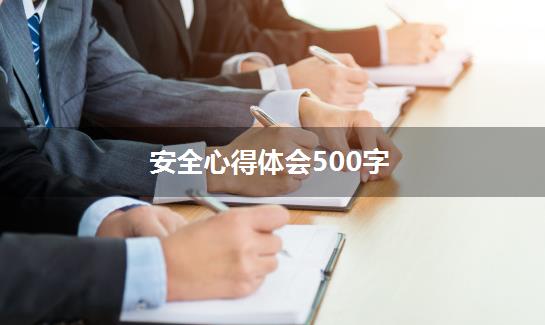 安全心得体会500字