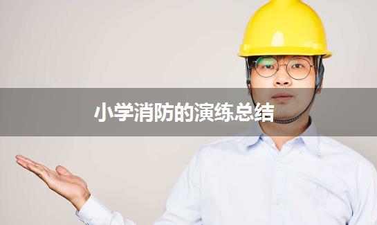 小学消防的演练总结