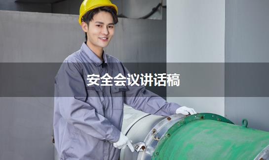 安全会议讲话稿