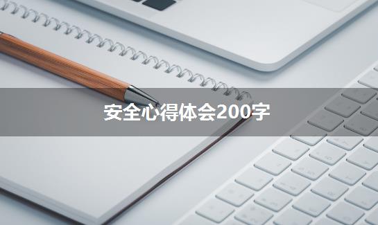 安全心得体会200字