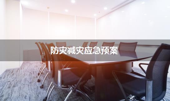 防灾减灾应急预案