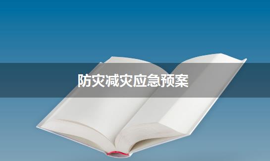 防灾减灾应急预案