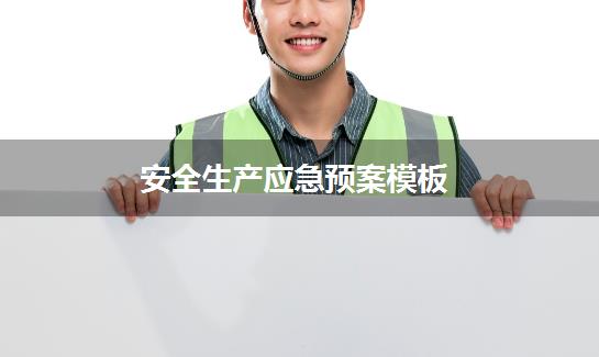 安全生产应急预案模板