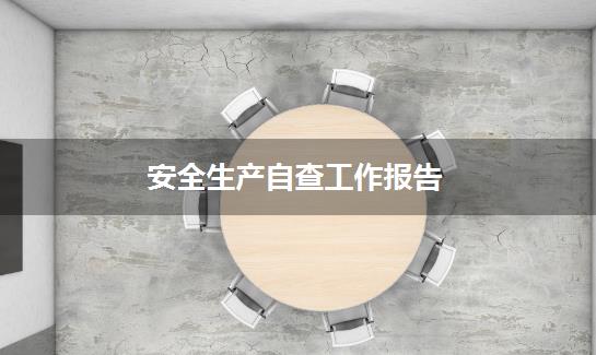 安全生产自查工作报告
