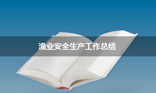渔业安全生产工作总结