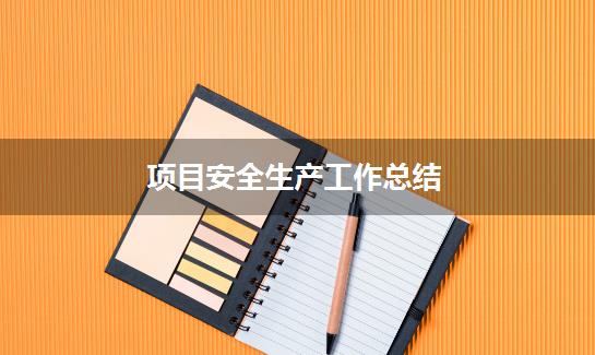 项目安全生产工作总结