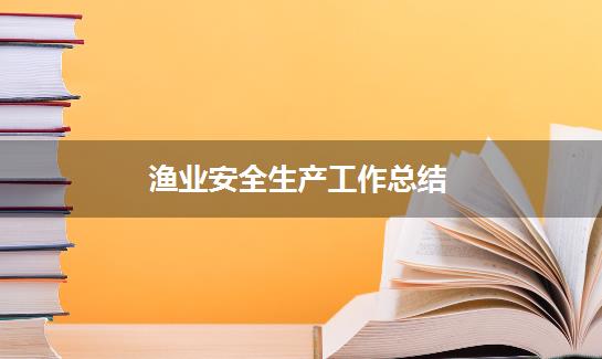 渔业安全生产工作总结