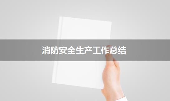 消防安全生产工作总结