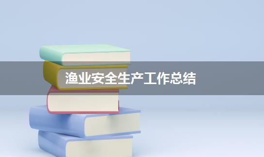 渔业安全生产工作总结