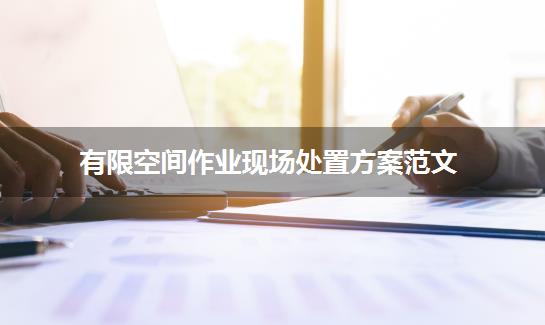 有限空间作业现场处置方案范文