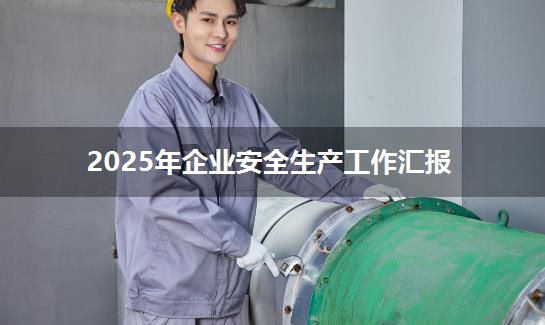 2025年企业安全生产工作汇报