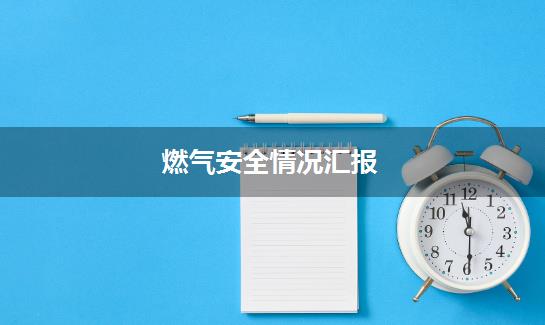 燃气安全情况汇报
