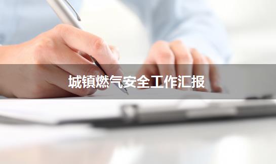 城镇燃气安全工作汇报