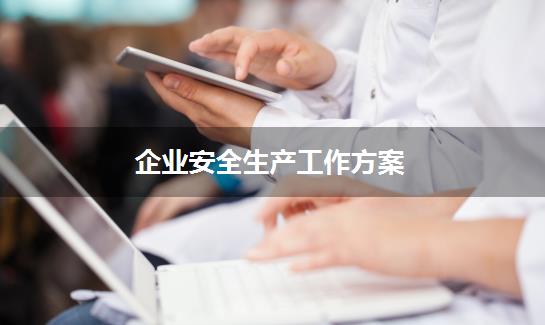 企业安全生产工作方案