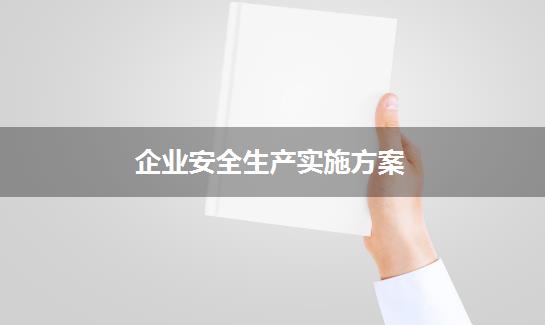 企业安全生产实施方案