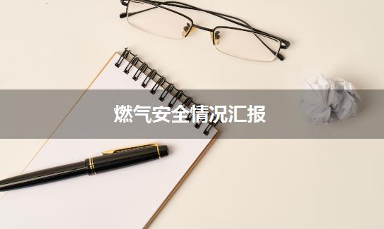 燃气安全情况汇报