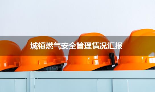 城镇燃气安全管理情况汇报