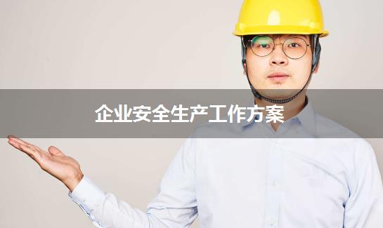 企业安全生产工作方案