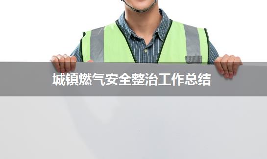 城镇燃气安全整治工作总结