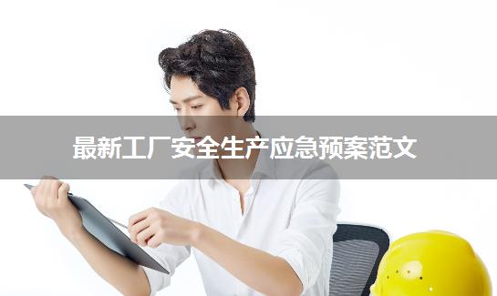 最新工厂安全生产应急预案范文