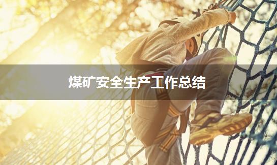 煤矿安全生产工作总结