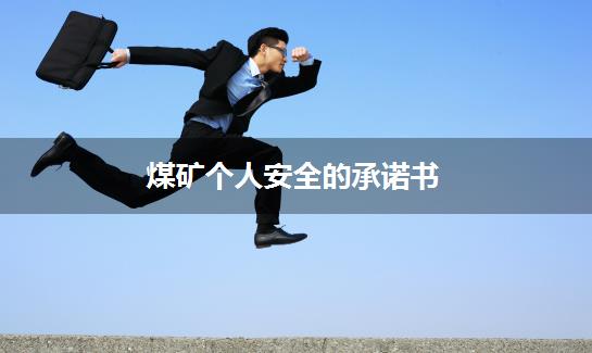 煤矿个人安全的承诺书