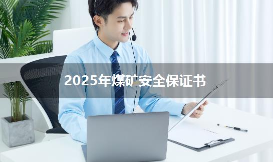 2025年煤矿安全保证书