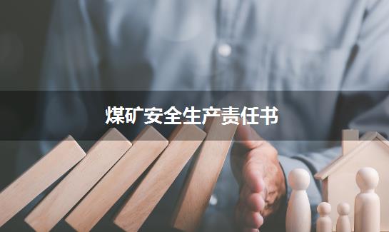 煤矿安全生产责任书