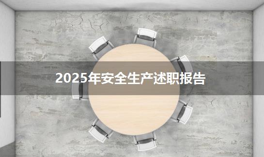 2025年安全生产述职报告