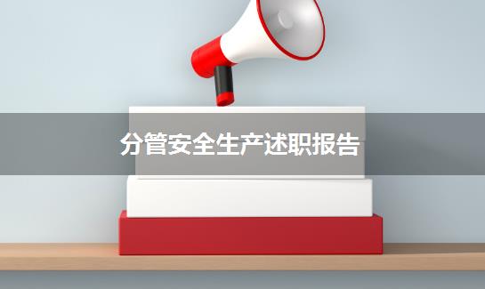 分管安全生产述职报告