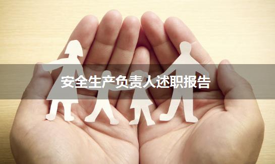 安全生产负责人述职报告