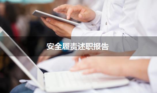 安全履责述职报告