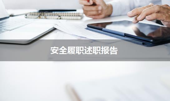 安全履职述职报告