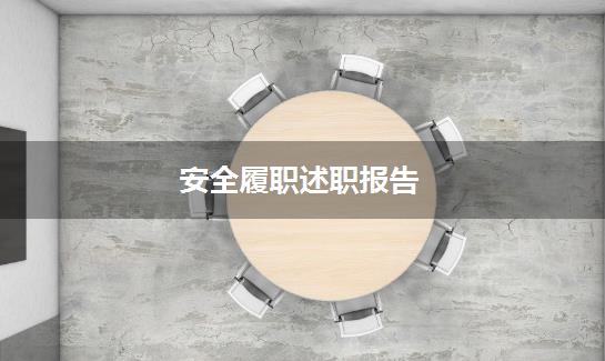 安全履职述职报告