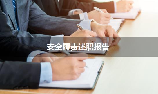 安全履责述职报告